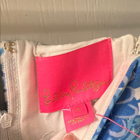 Lilly Pulitzer sz 0 Floral Strapless Dress - Picture 3 of 4